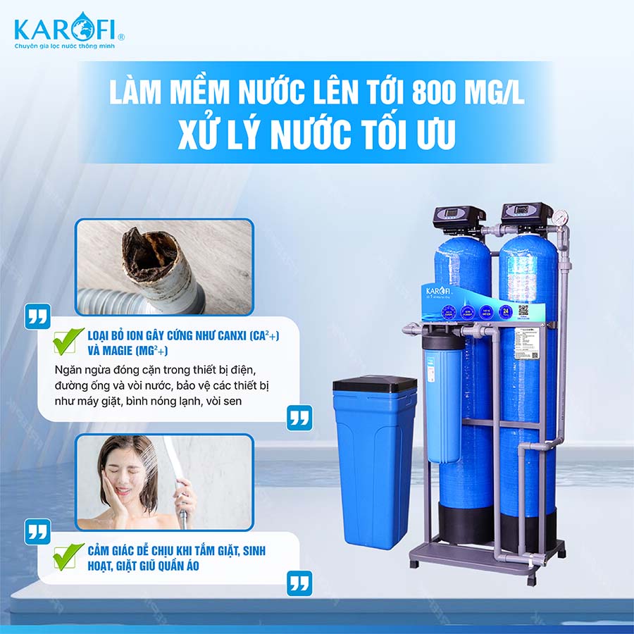 Máy lọc nước tổng đầu nguồn Karofi KTF-222C