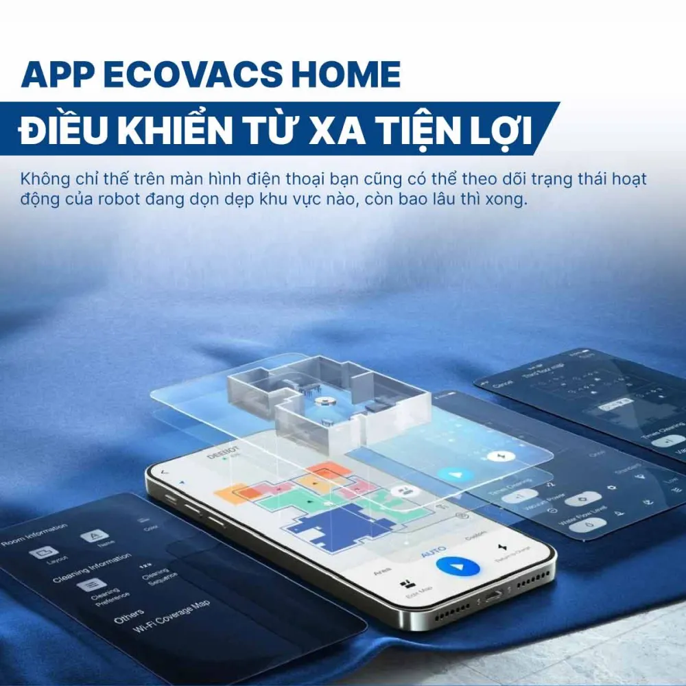 Robot hút bụi lau nhà Ecovacs Deebot T10 Bản quốc tế