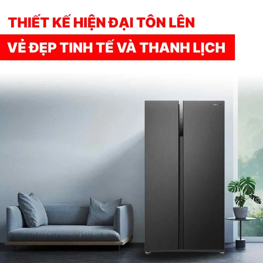 Tủ lạnh Side by Side Hitachi Inverter 525 lít HRSN9552DDXVN