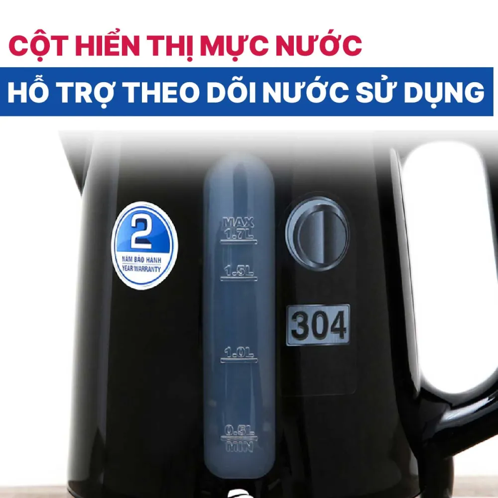 Bình đun siêu tốc BlueStone KTB-3417 1.7 lít 2200W