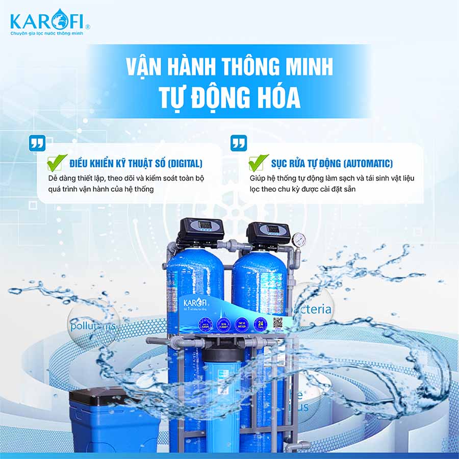 Máy lọc nước tổng đầu nguồn Karofi KTF-222C