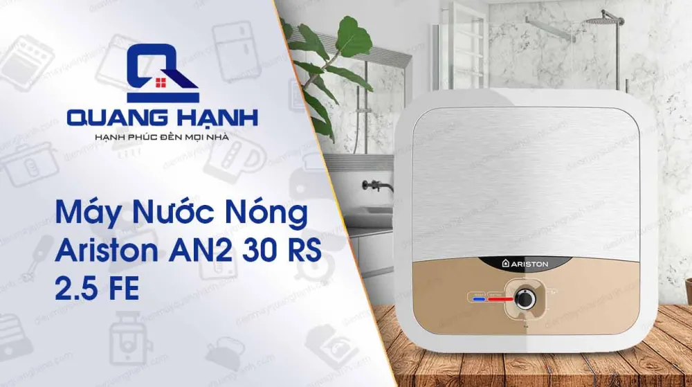 Máy nước nóng Ariston AN2 30 RS 2.5 FE tích hợp công nghệ ion Bạc Ag+ kháng khuẩn