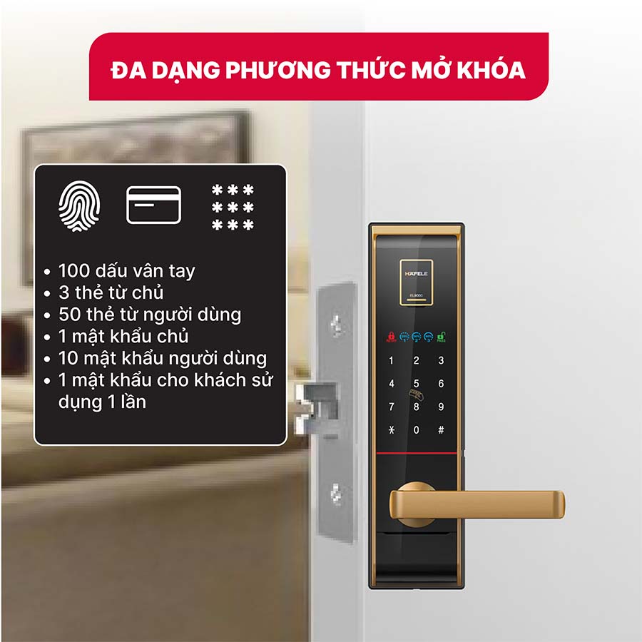 Khóa điện tử Hafele EL9000-TCS 912.05.376