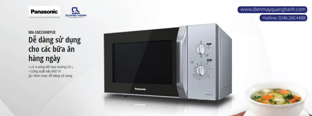 Lò vi sóng Panasonic NN-SM33HMYUE 25 lít