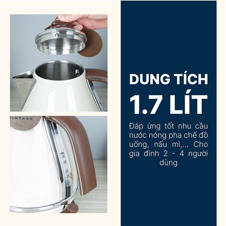 Ấm đun siêu tốc Delonghi KBOV2001.BG