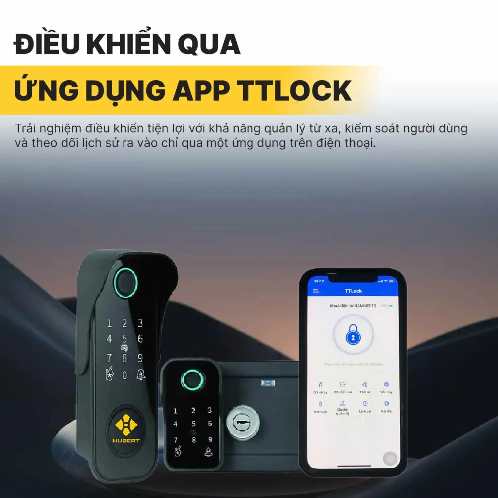 Khóa điện tử Hubert HB CC78