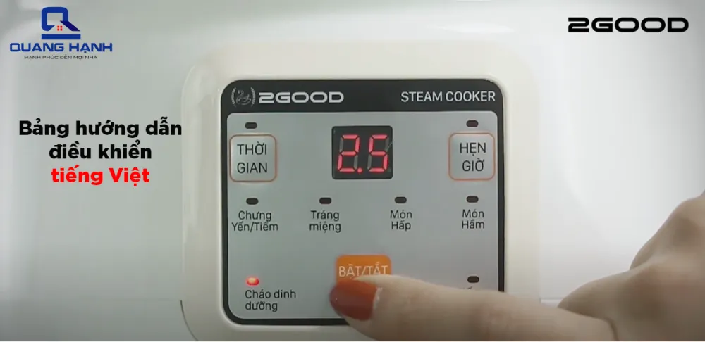 bảng điều khiển tiếng việt - 2Good A600