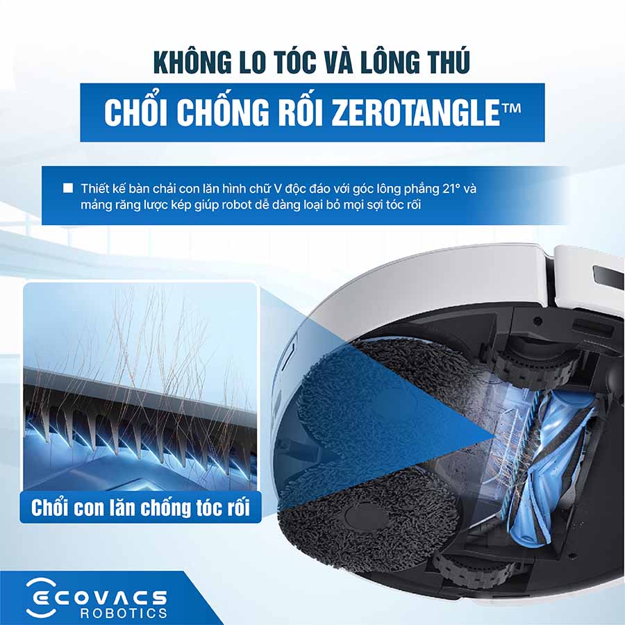 Robot hút bụi lau nhà Ecovacs Deebot T30S Pro 2025