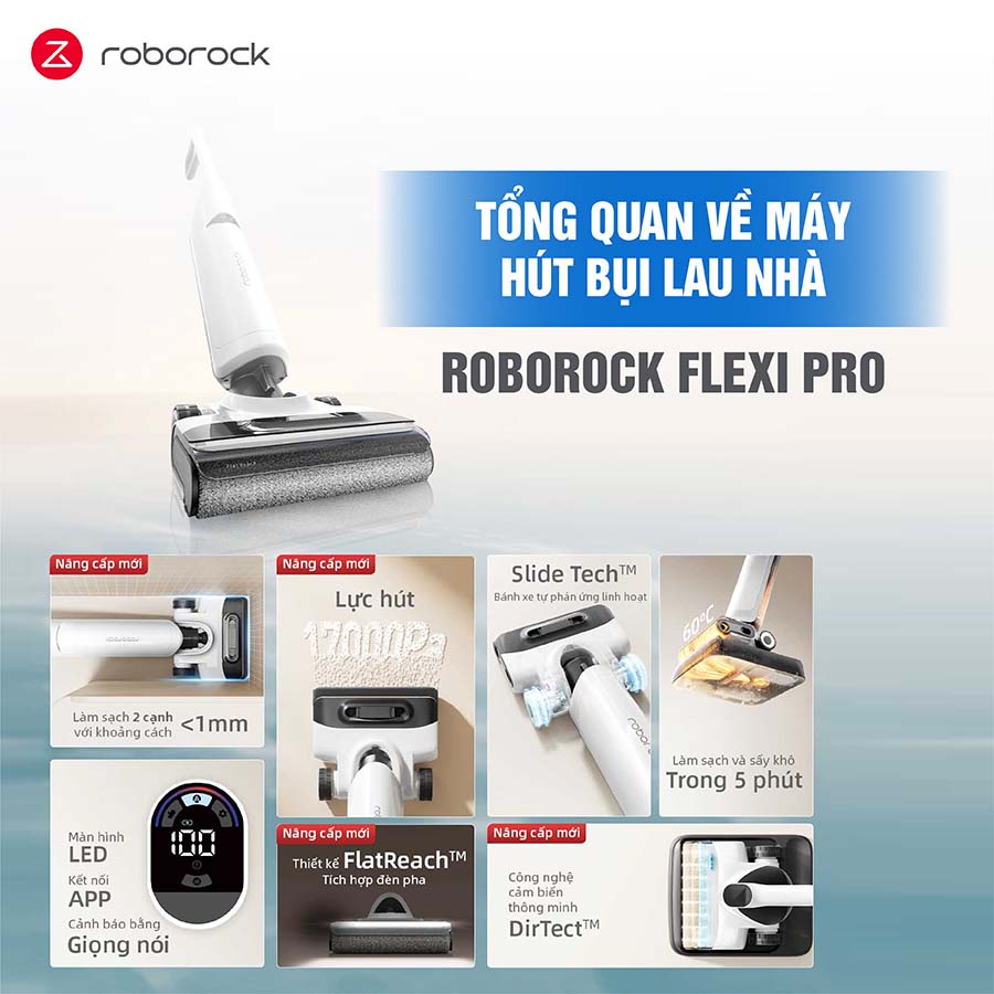 Máy hút bụi lau nhà Roborock Flexi Pro