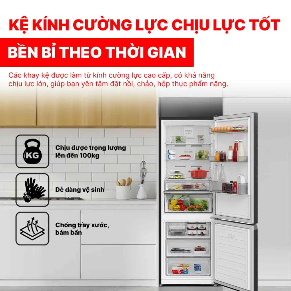 Tủ lạnh Hitachi Inverter 323 lít HRBN6340DUVN