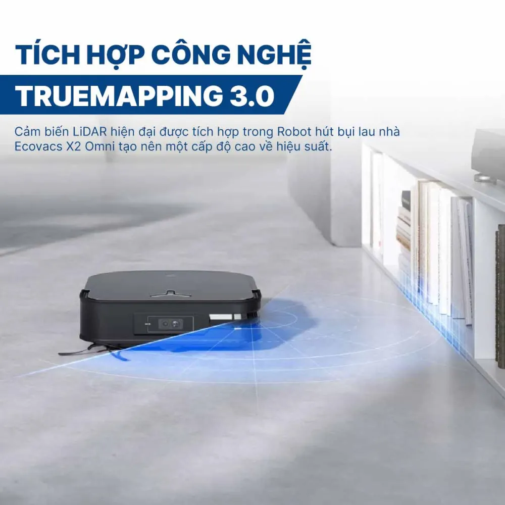 Robot hút bụi lau nhà Ecovacs Deebot X2 Omni