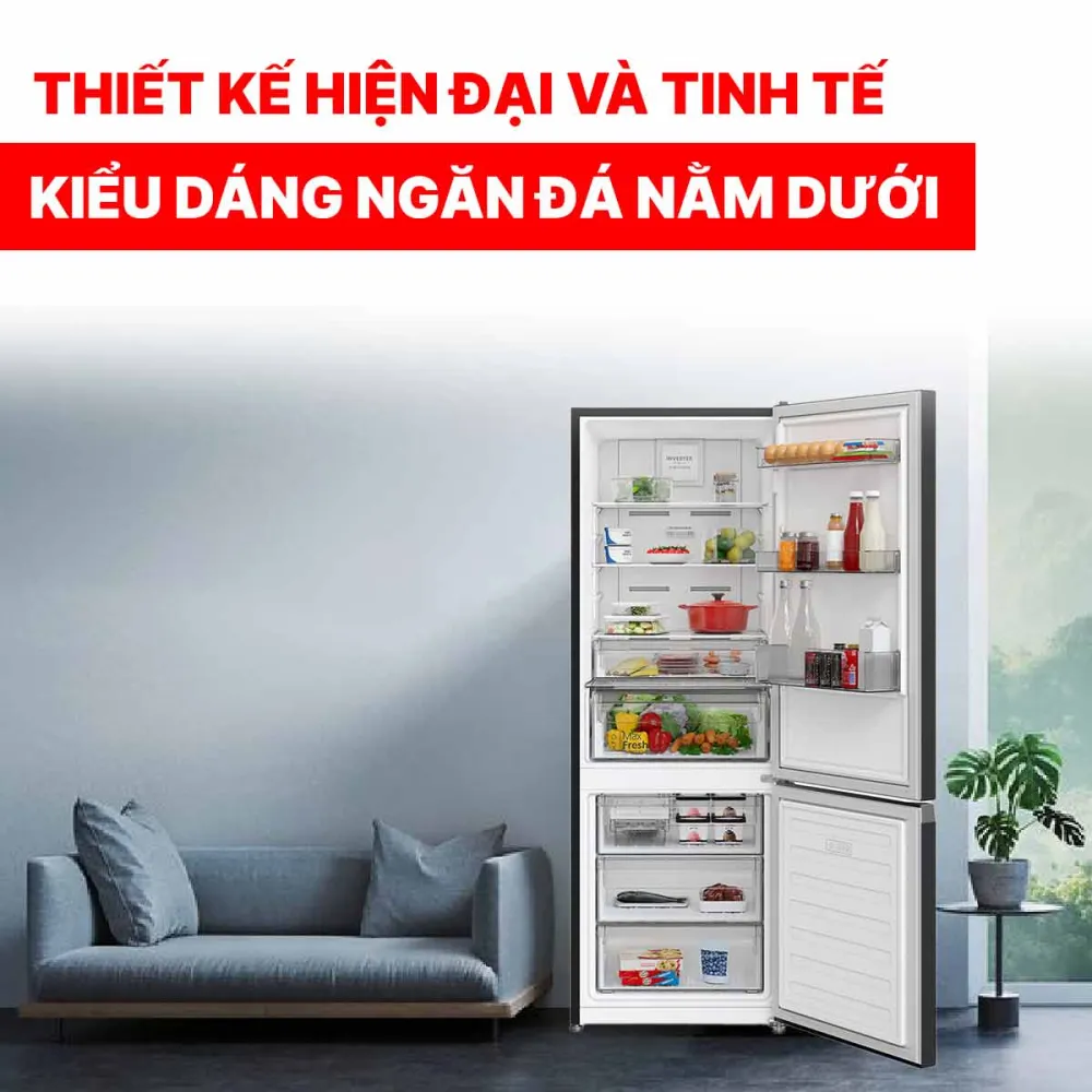 Tủ lạnh Hitachi Inverter 356 lít R-B375EGV1