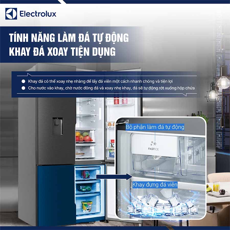 Tủ lạnh Electrolux Inverter 562 lít EQE5660A-B