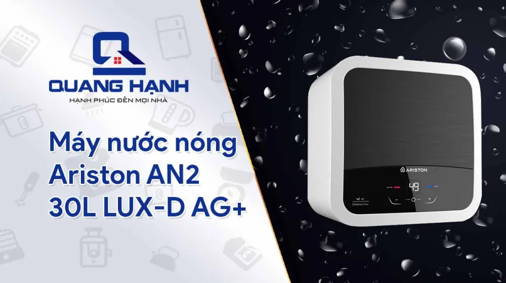 Máy nước nóng Ariston AN2 30 LUX-D AG+ tích hợp nhiều tiện ích thông minh