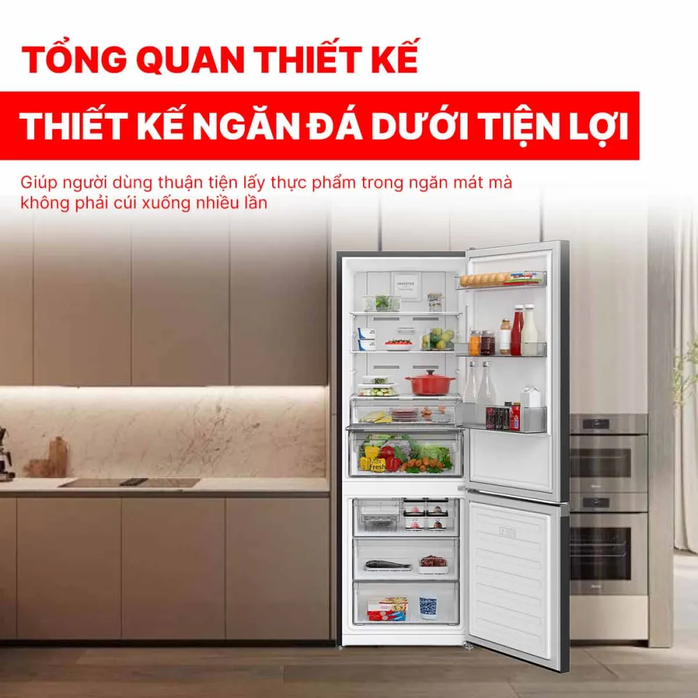 Tủ lạnh Hitachi Inverter 396 lít R-B415EGV1