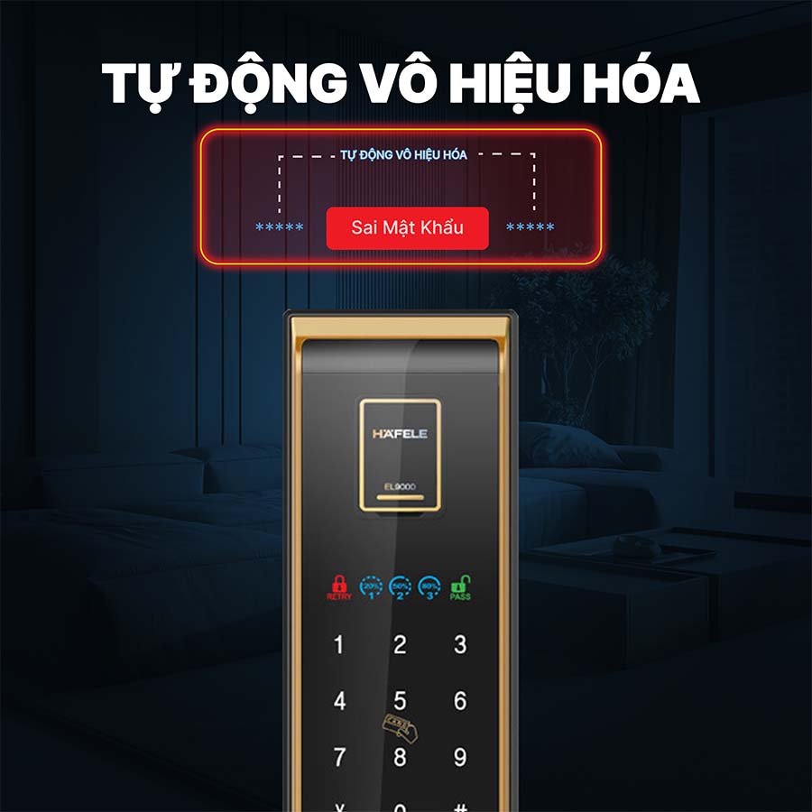 Khóa điện tử Hafele EL9000-TCS 912.05.376
