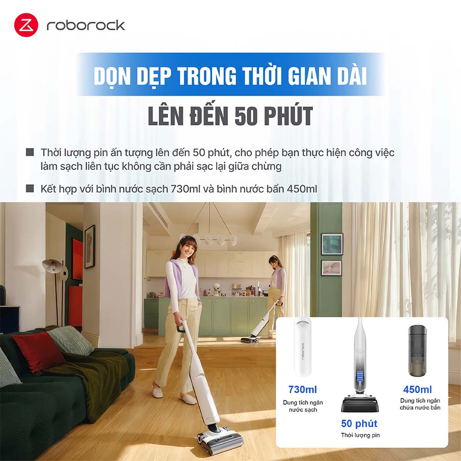 Máy hút bụi lau nhà Roborock Flexi Pro