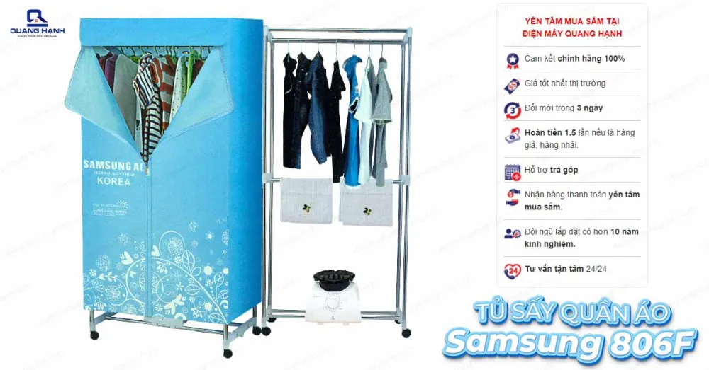 Tủ sấy quần áo Samsung 806F