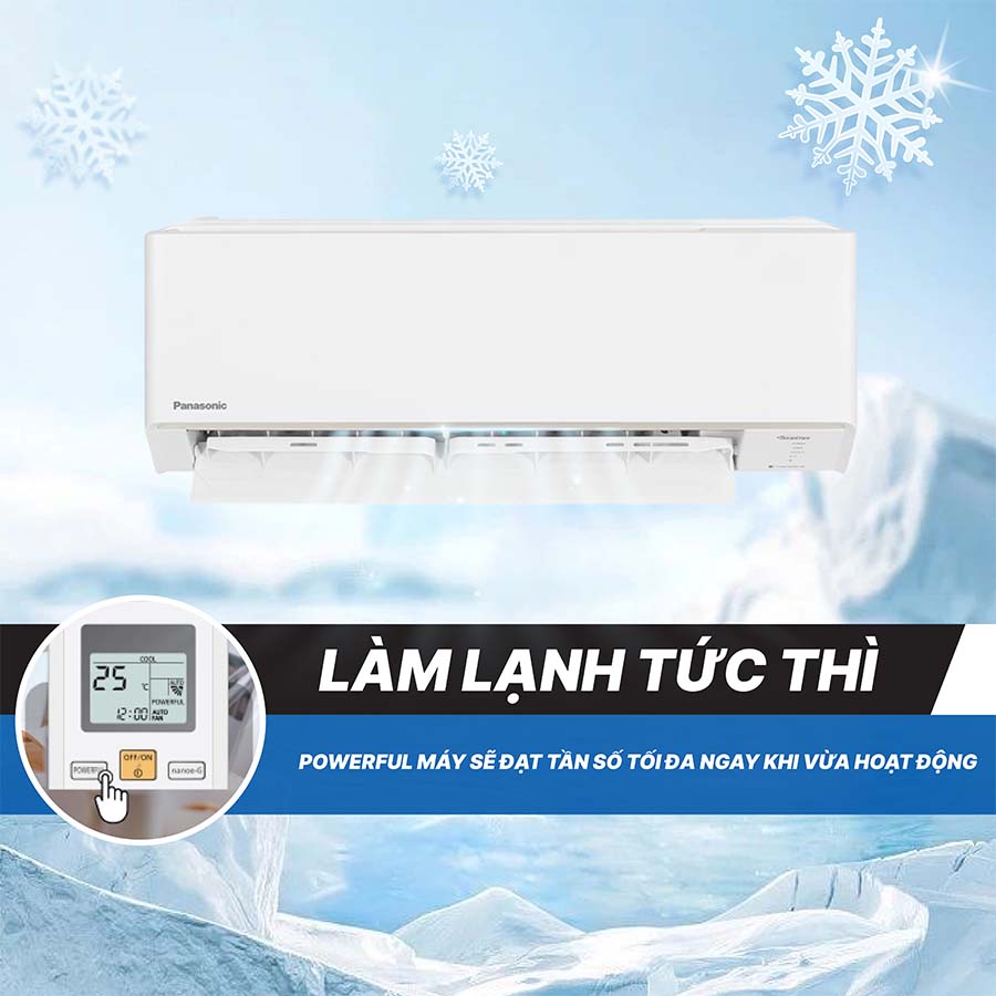Panasonic CU/CS-RU18AKH-8 tích hợp công nghệ làm lạnh nhanh POWERFUL