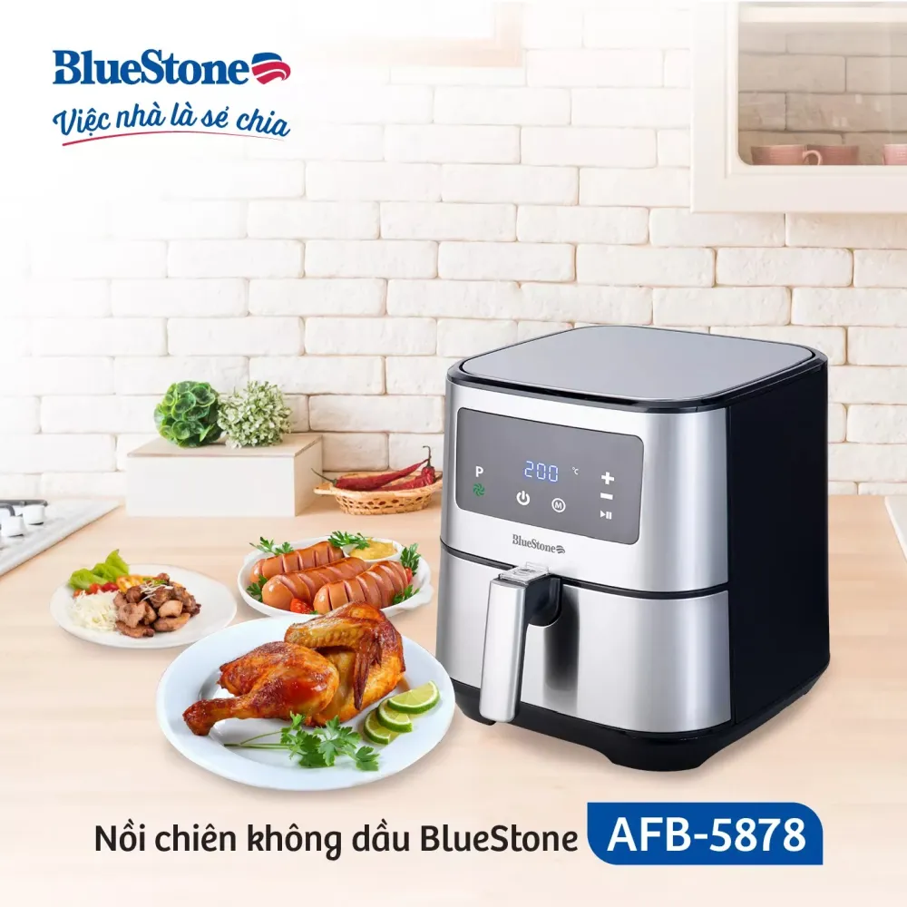 nồi chiên không dầu Bluestone AFB-5878 dung tích 5,5 L