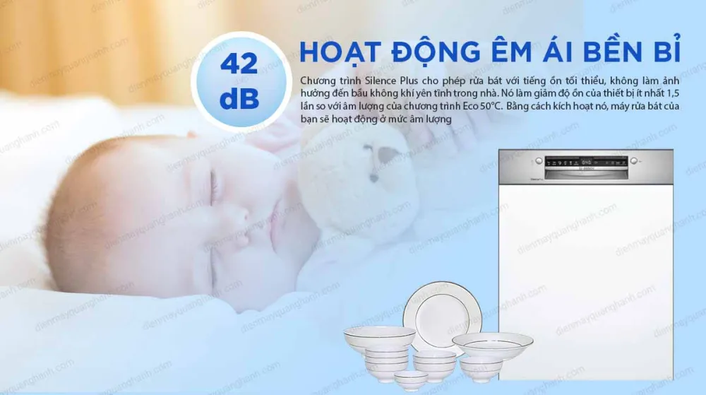 Bosch SGI4HCS48E vận hành êm ái