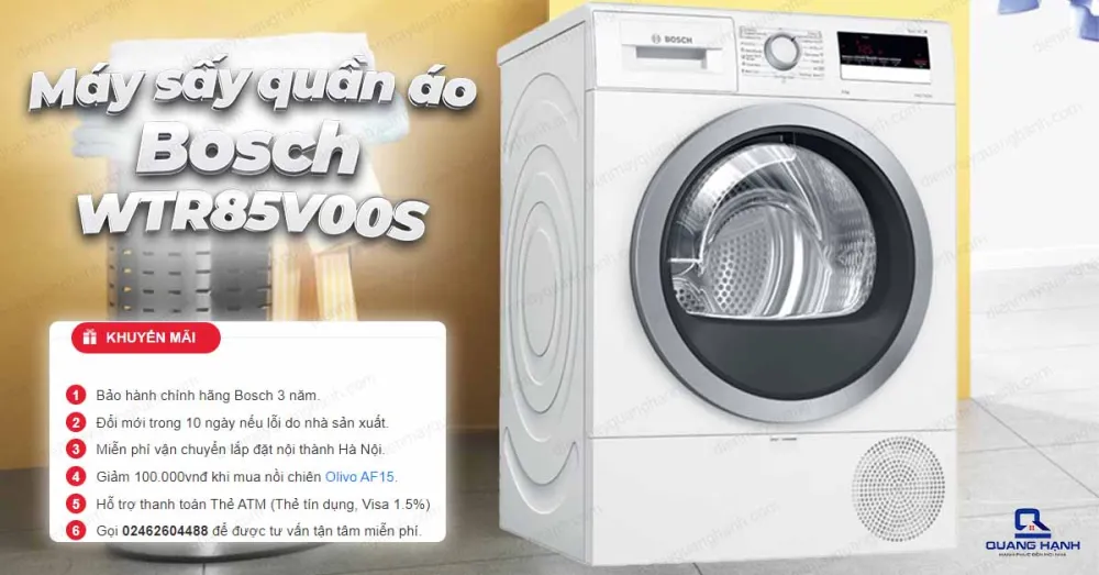 Máy sấy quần áo Bosch WTR85V00SG