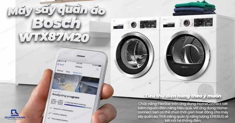 Máy sấy quần áo Bosch WTX87M20