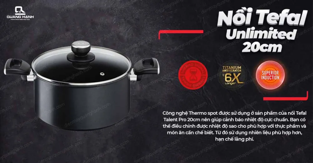 Nồi Tefal Unlimited 20cm