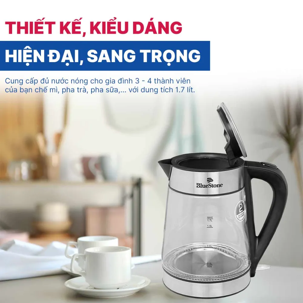 Bình đun siêu tốc Bluestone 1.7 lít KTB-3426
