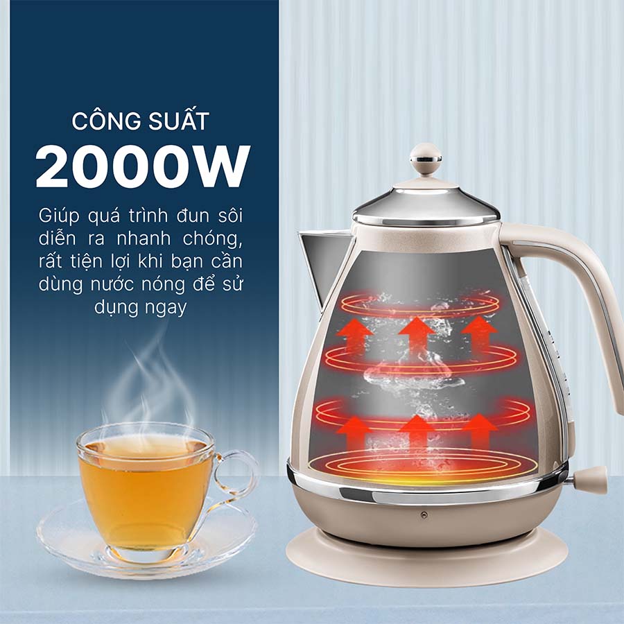 Ấm Siêu Tốc Delonghi KBOT2001.BG