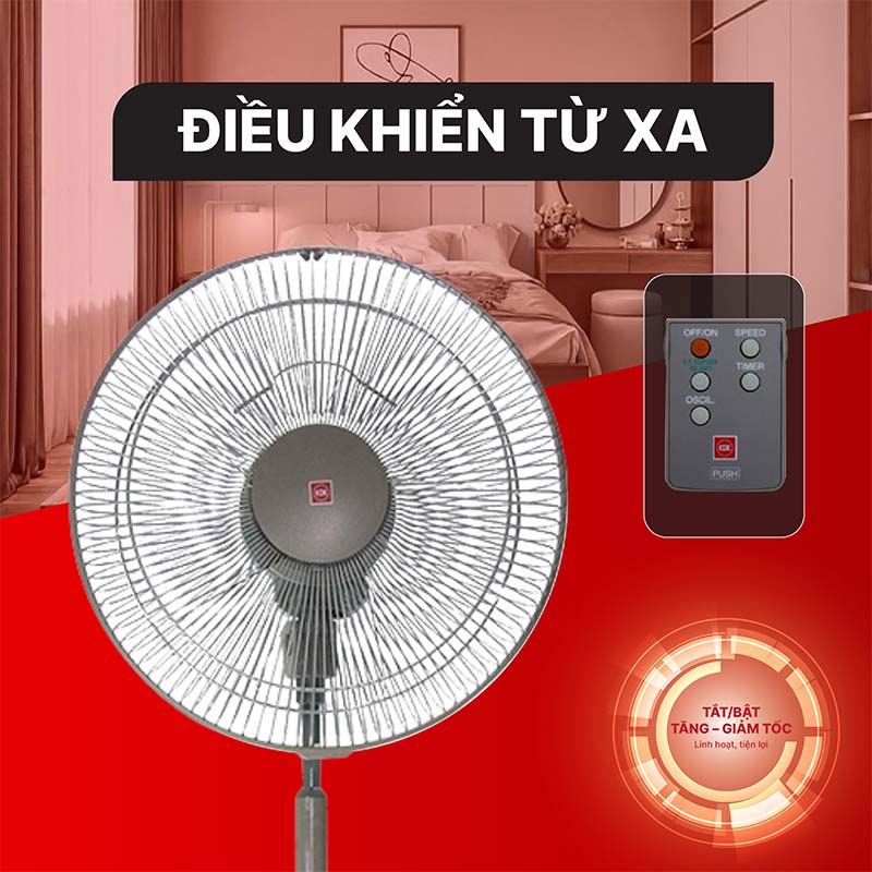 Quạt lửng KDK N30NH màu nâu đồng