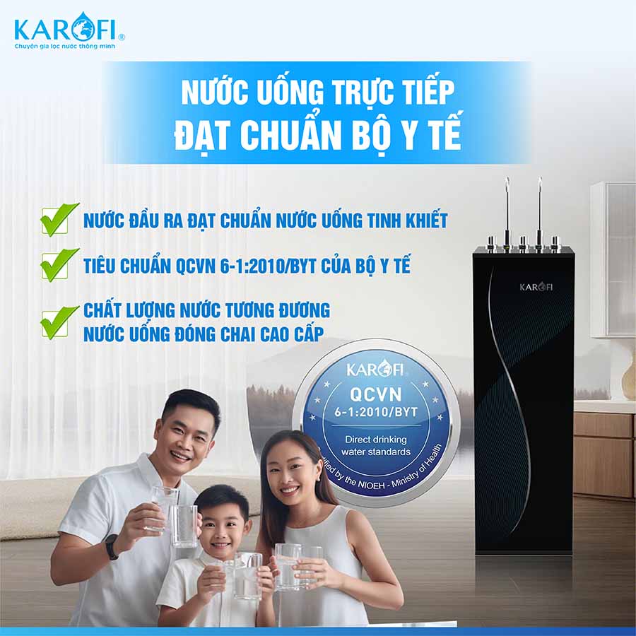 Máy lọc nước nóng lạnh Karofi KAD-D69