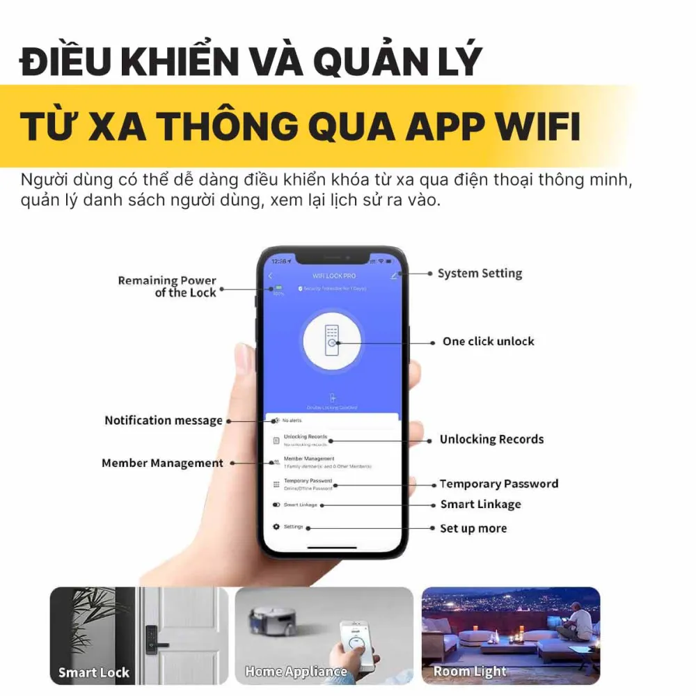 Khóa điện tử Hubert HB CN80F