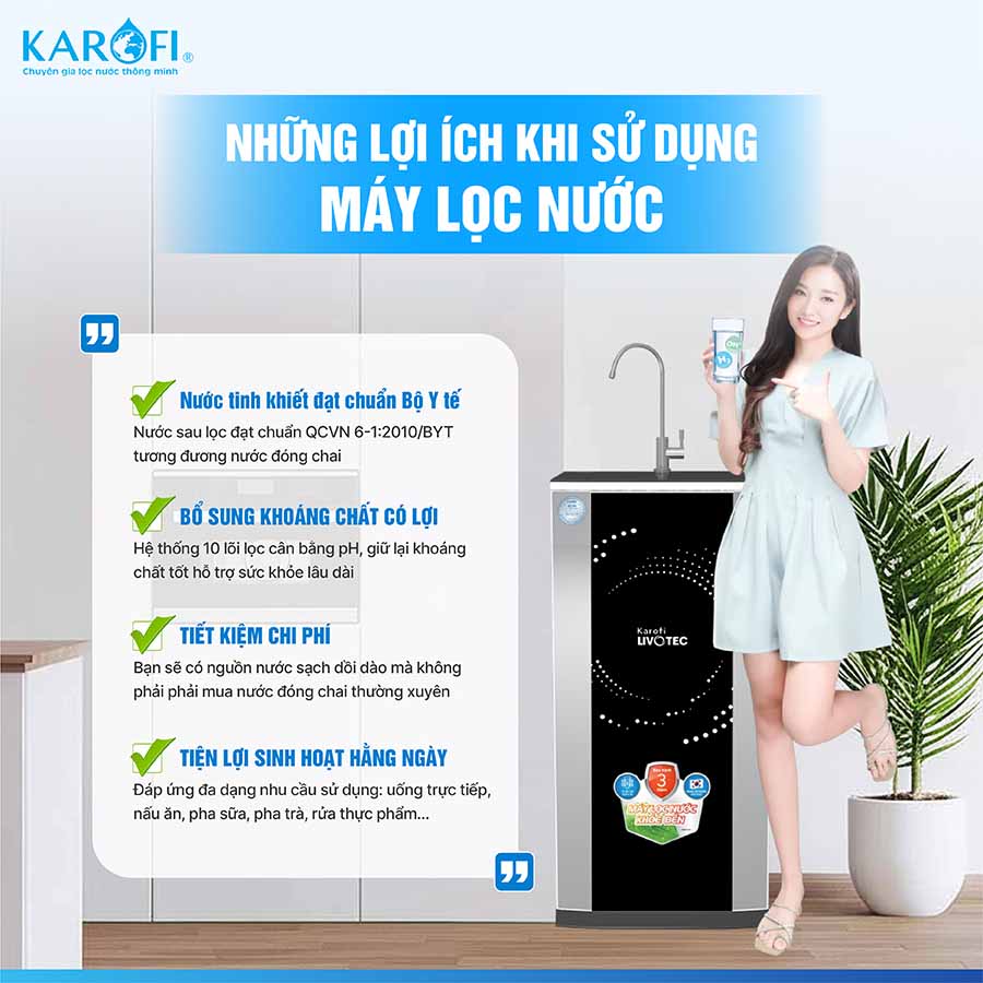 Máy lọc nước Karofi Livotec 512