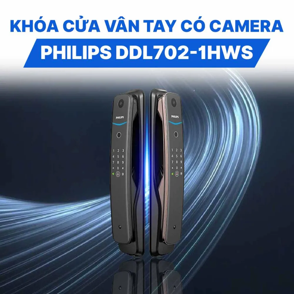 Khóa cửa vân tay có camera Philips DDL702-1HWS