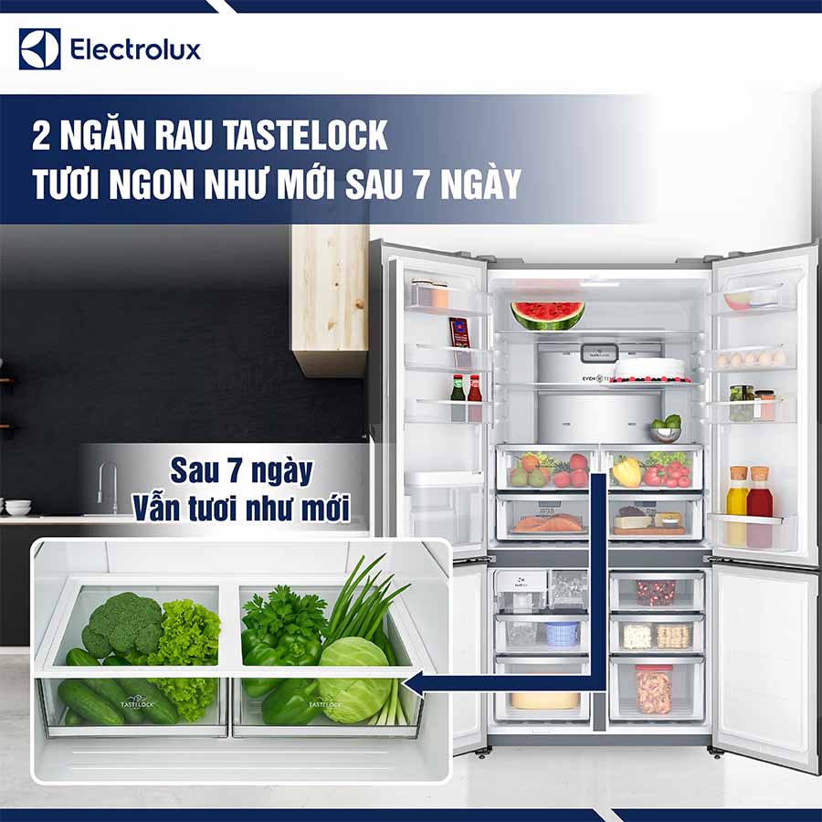 Tủ lạnh Electrolux Inverter 562 lít EQE5660A-B