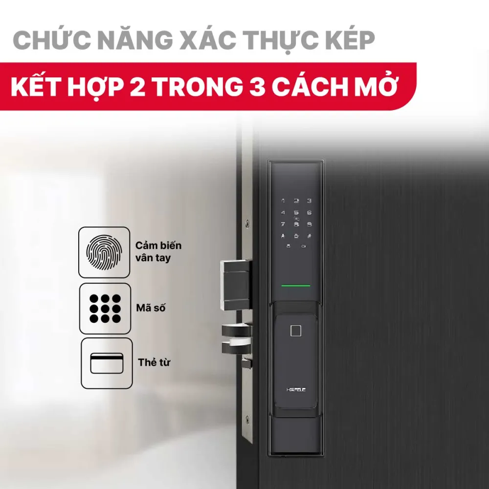 Khóa điện tử Hafele PP8100 912.20.286 Màu đen