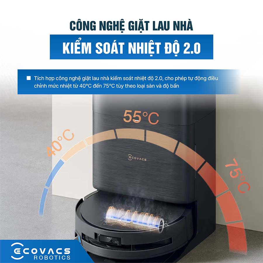 Robot hút bụi Ecovacs Deebot X9 Pro Omni