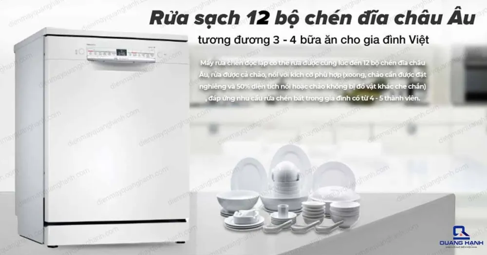 Máy rửa bát độc lập Bosch SMS2IVW01P