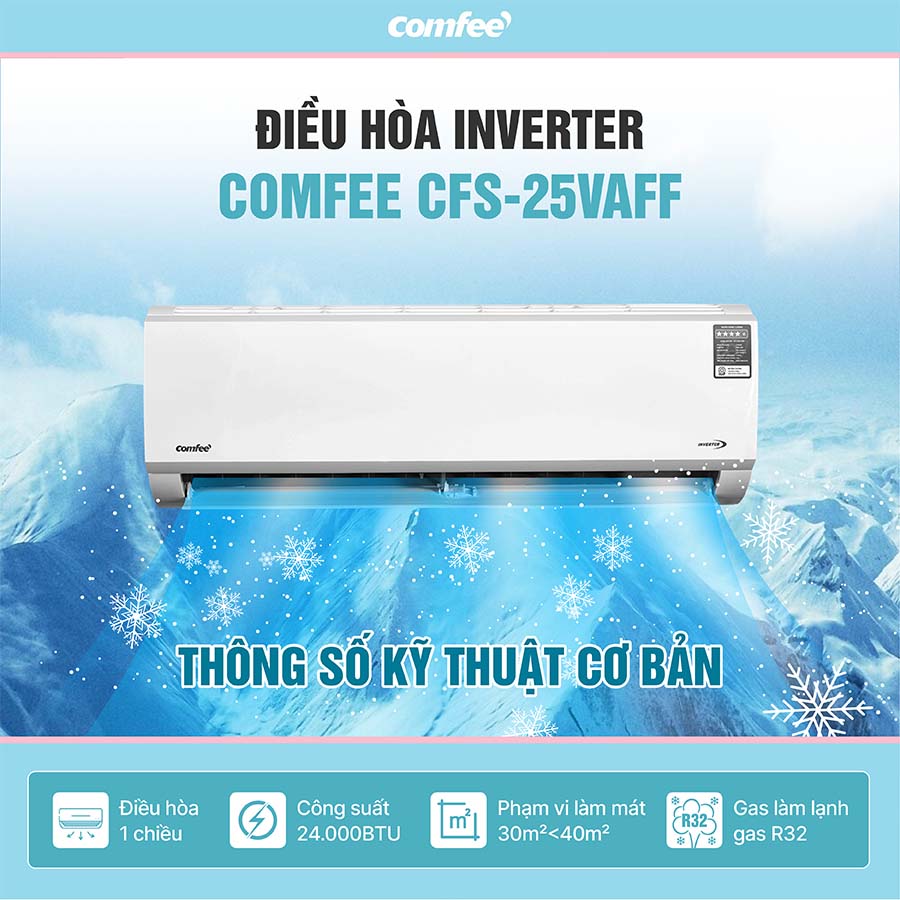 Điều Hòa Comfee Inverter 2.5 HP CFS-25VAFF