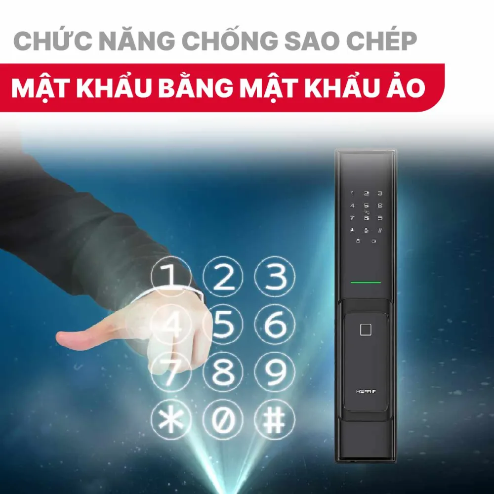 Khóa điện tử Hafele PP8100 912.20.286 Màu đen