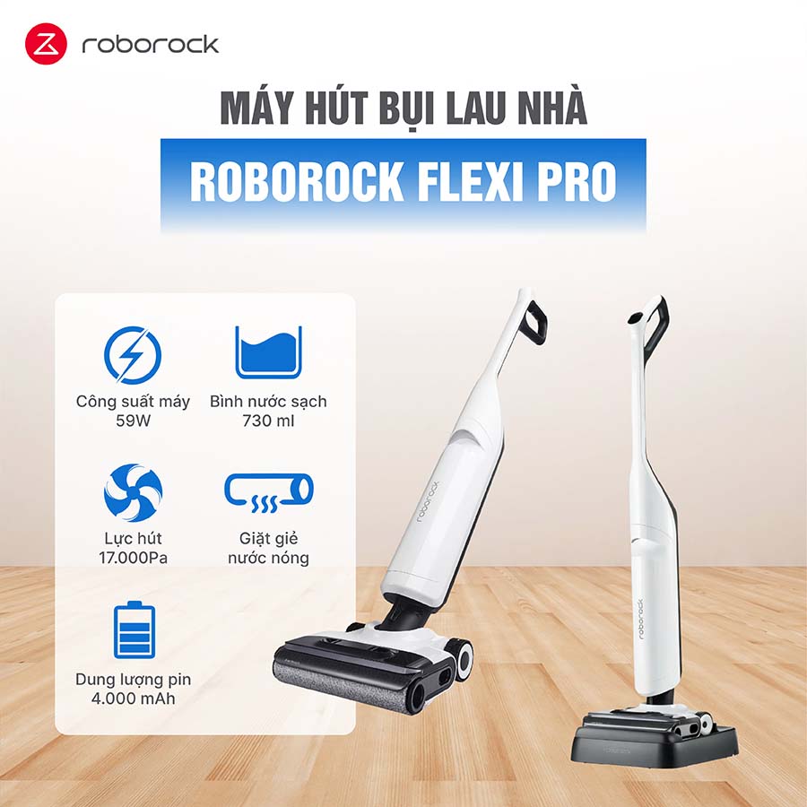 Máy hút bụi lau nhà Roborock Flexi Pro