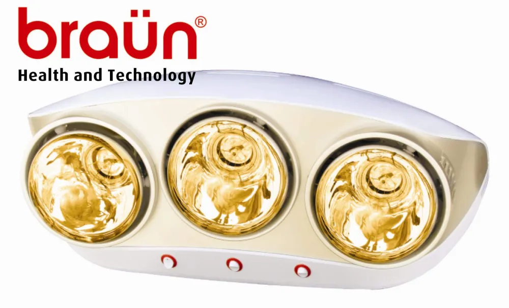 đèn sưởi nhà tắm braun