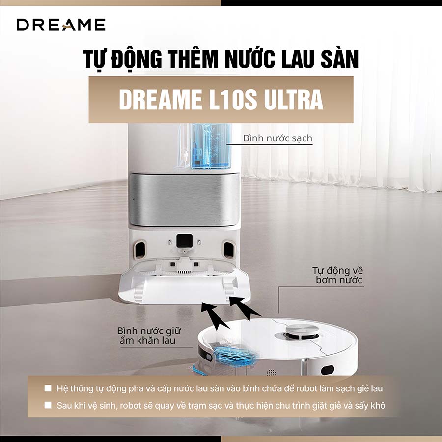 Robot hút bụi lau nhà Dreame L10s Ultra