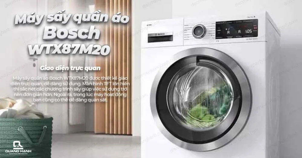 Máy sấy quần áo Bosch WTX87M20