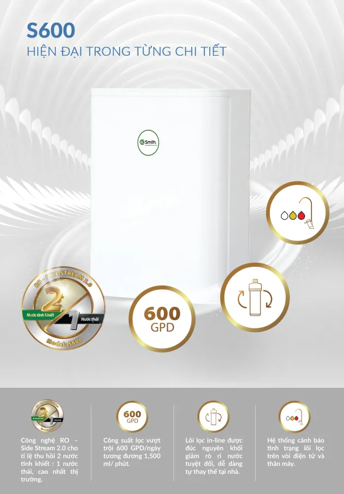 Máy Lọc Nước A. O. Smith S600