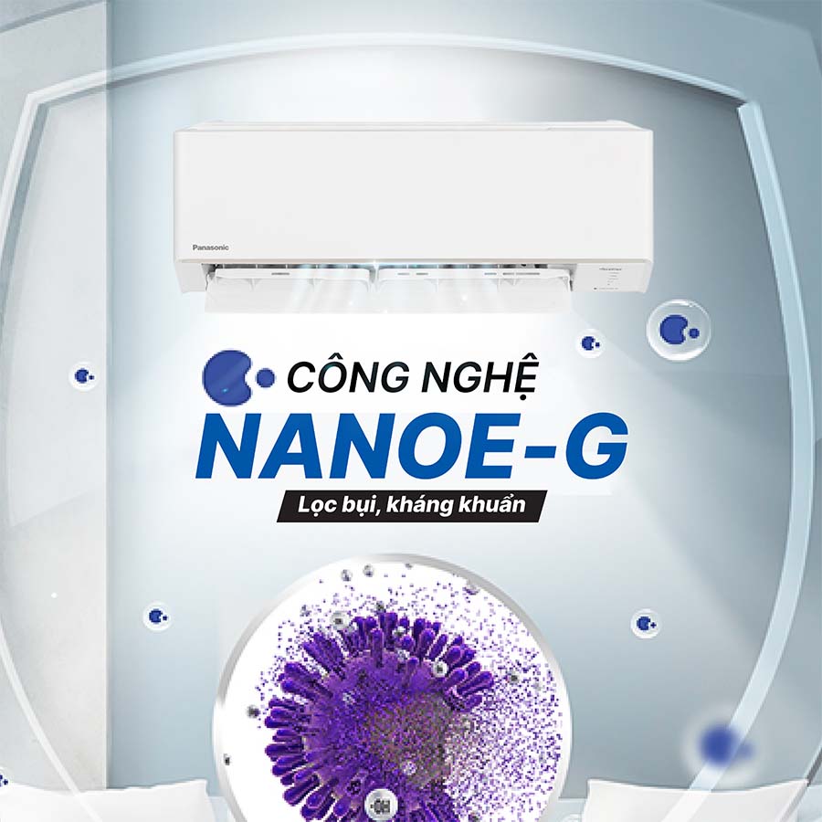 Panasonic CU/CS-RU18AKH-8 tích hợp công nghệ Nanoe-G giúp lọc sạch bụi bẩn