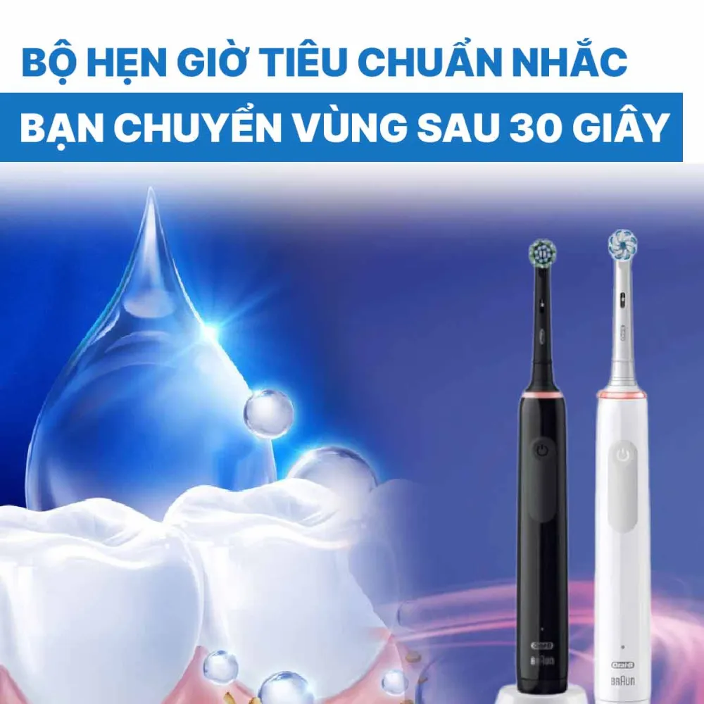 Set 2 bàn chải điện ORAL-B Pro Series 3 3000 Plus