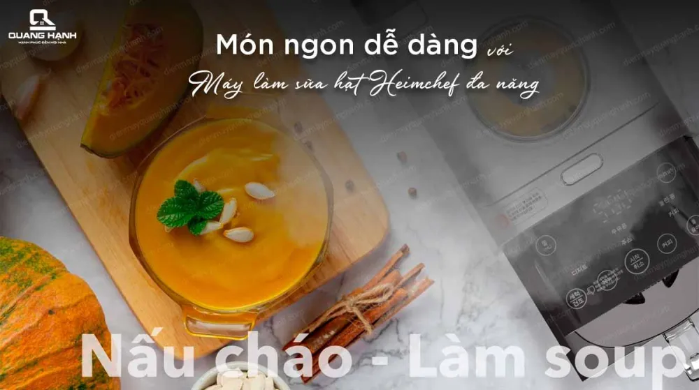 Nấu món ngon dễ dàng cùng máy làm sữa hạt đa năng
