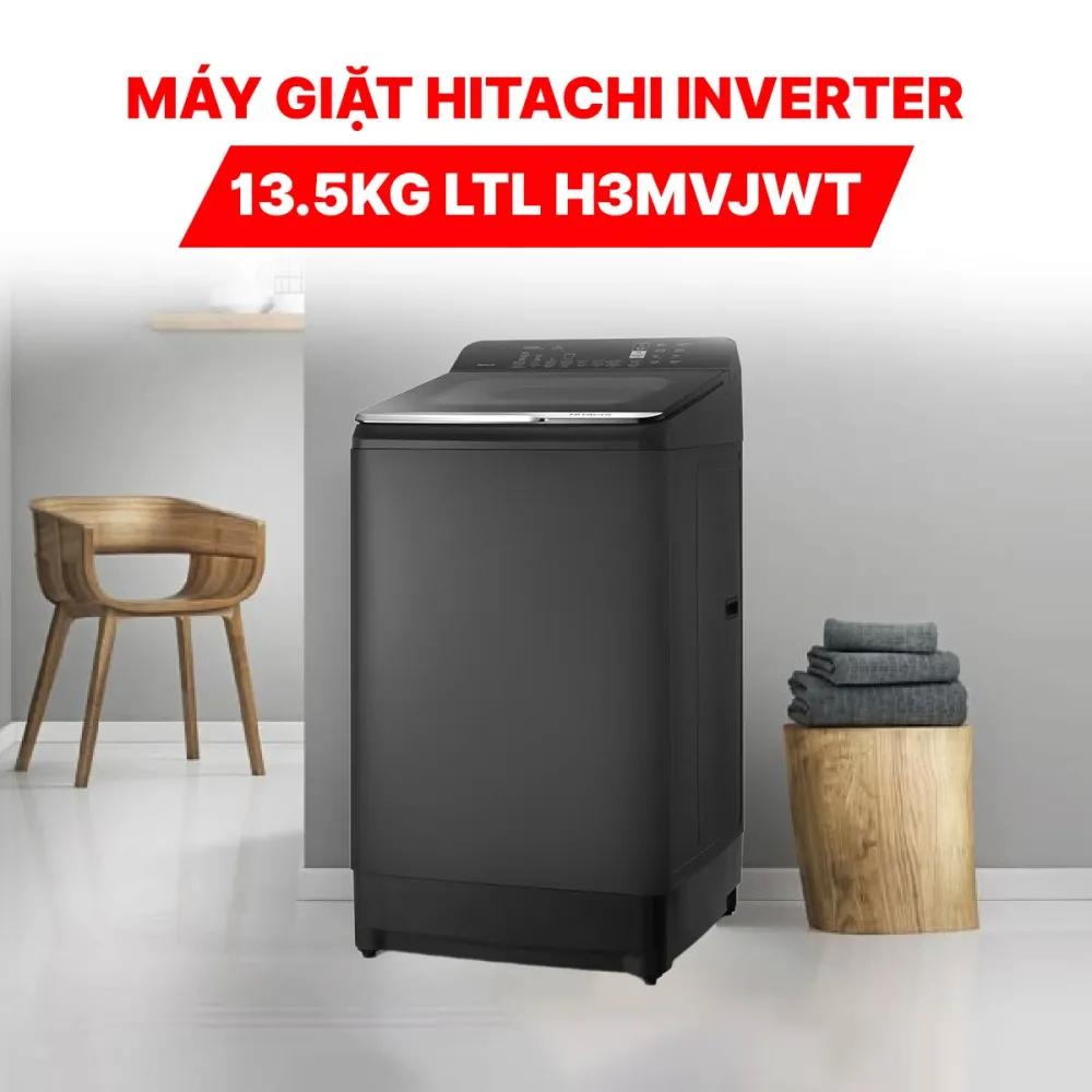 Máy giặt Hitachi Inverter 13.5kg LTL H3MVJWT